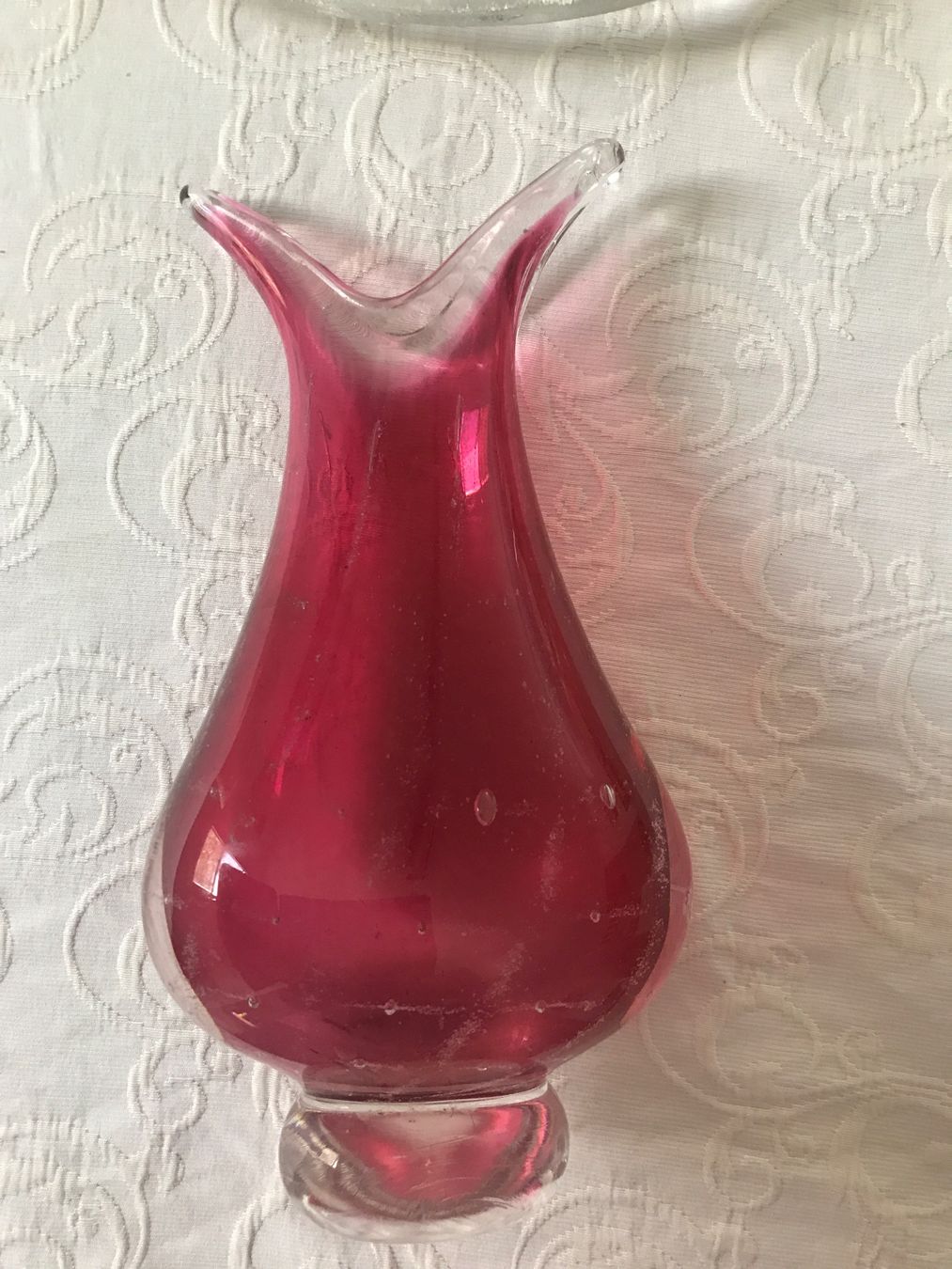 Murano Vasi & Recipienti: Murano  Glasvase, rubinrot – Usato da Wettingen venduto da Andres54 1