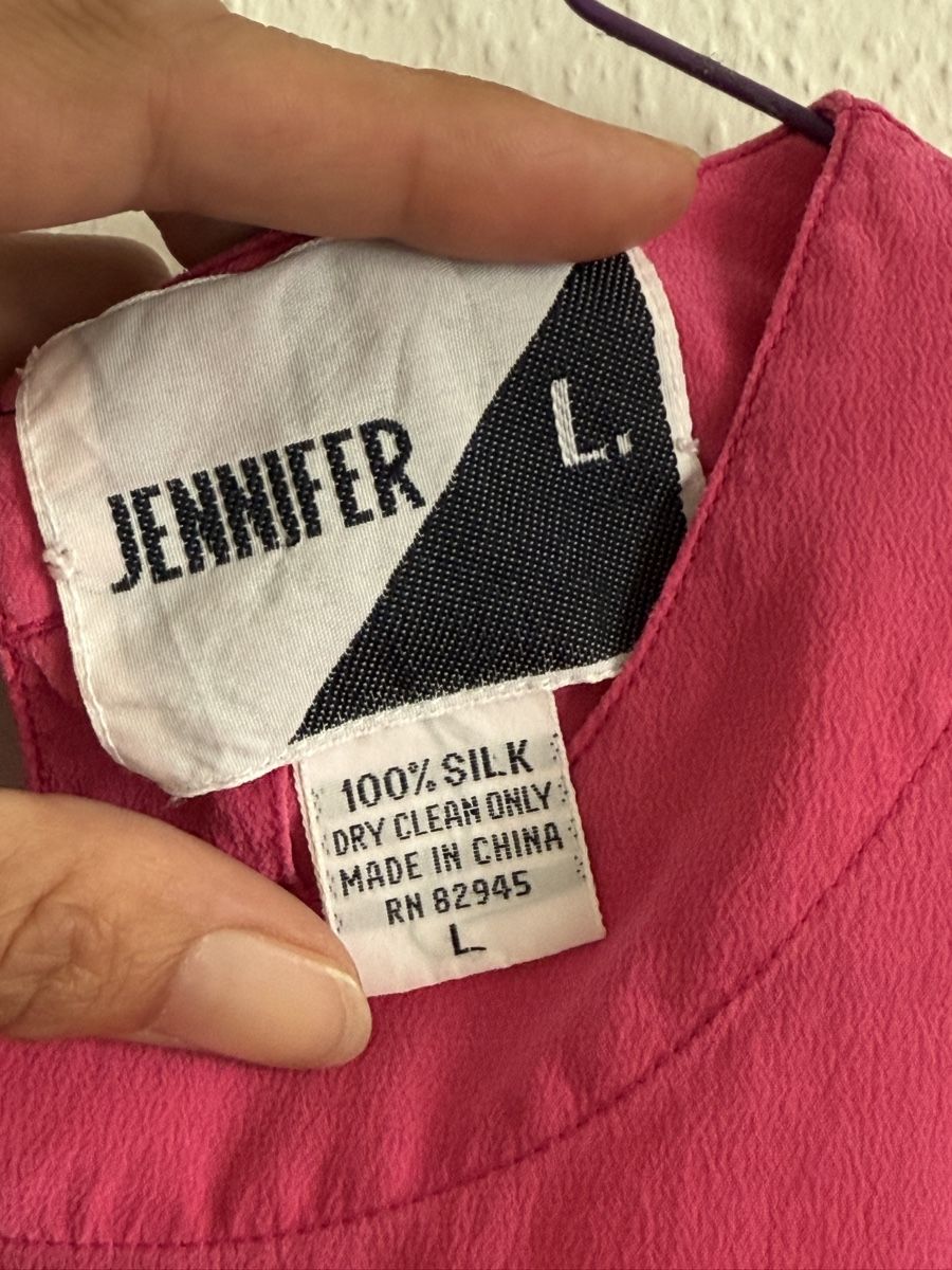 Camicette: Bluse 100 Prozent Seide Pink Grösse L – Usato da Basel venduto da vintagelove44 1