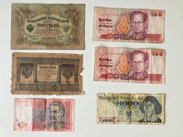 Verschiede Banknoten