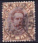 Rare timbre Italie 1889 Obl.