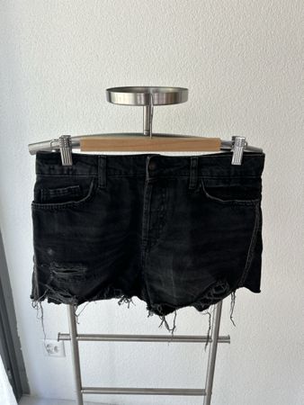 ZARA Denim Shorts Black Size EUR 36 Used Condition