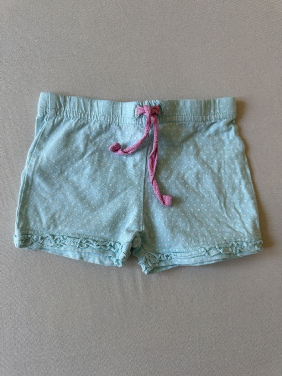 Hosen: Mädchen Shorts hellblau gepunktet – Gebraucht aus Schlieren von chantii22
