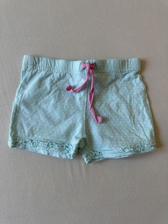 Mädchen Shorts hellblau gepunktet