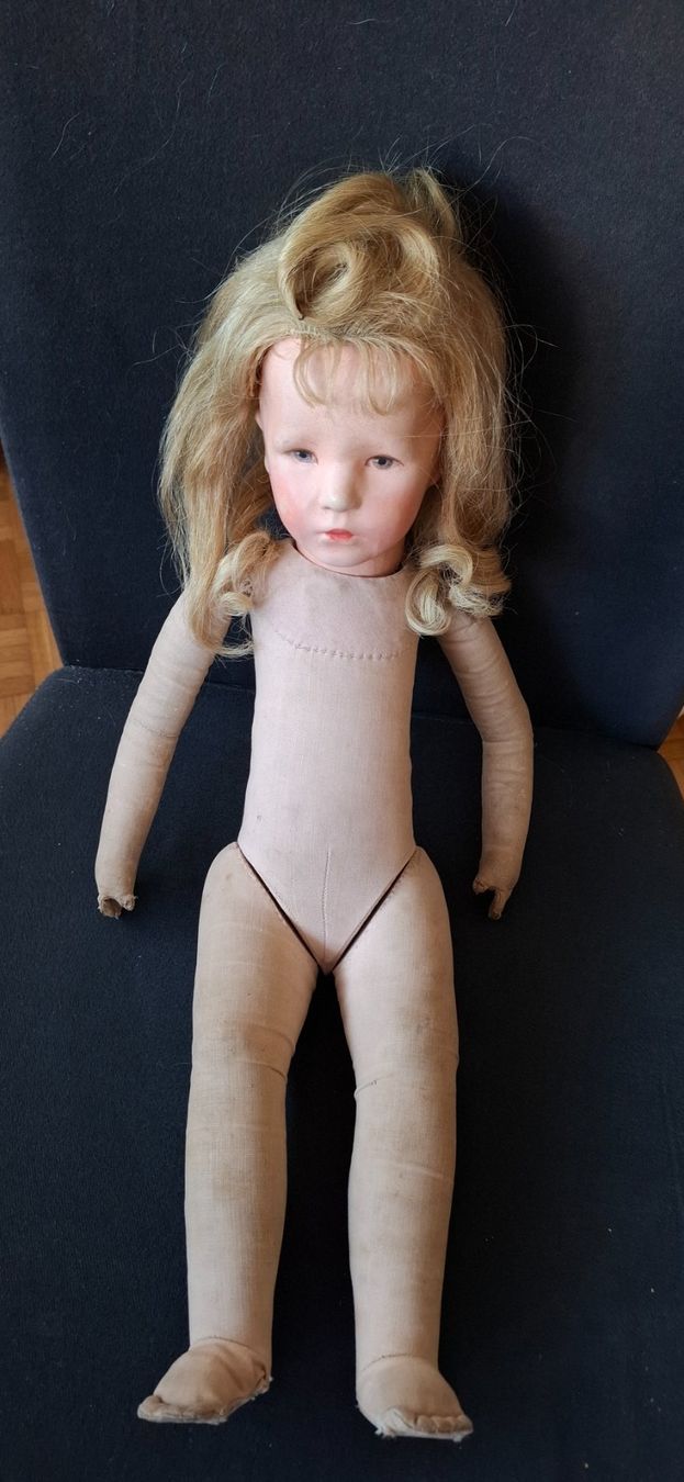 Käthe Kruse Puppen: Käthe Kruse Puppe mit Steiff Bär – Gebraucht aus Richterswil von Hasino01 4