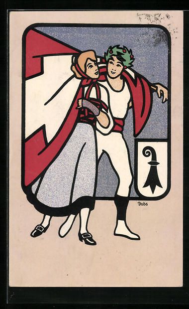 Cartoline postali: Basel, 56. Eidgen. Turnfest 1912, Turner – Usato da Berlin venduto da bartko-reher