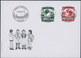 2024 - Pro Juventute - FDC ET - Ersttag Voll Stempel