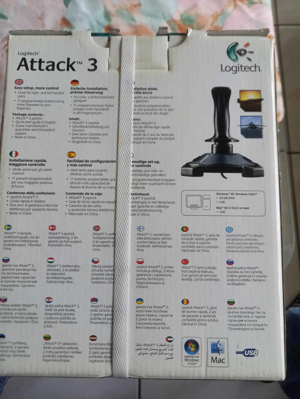 Controller: joystick logitech attack 3 pc nuovo – Neu und originalverpackt aus Wohlen AG von poliziotto008 2