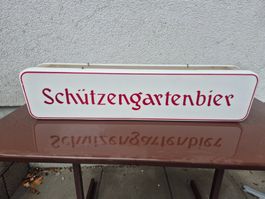 Bier Leuchtreklame Brauerei Schützengarten