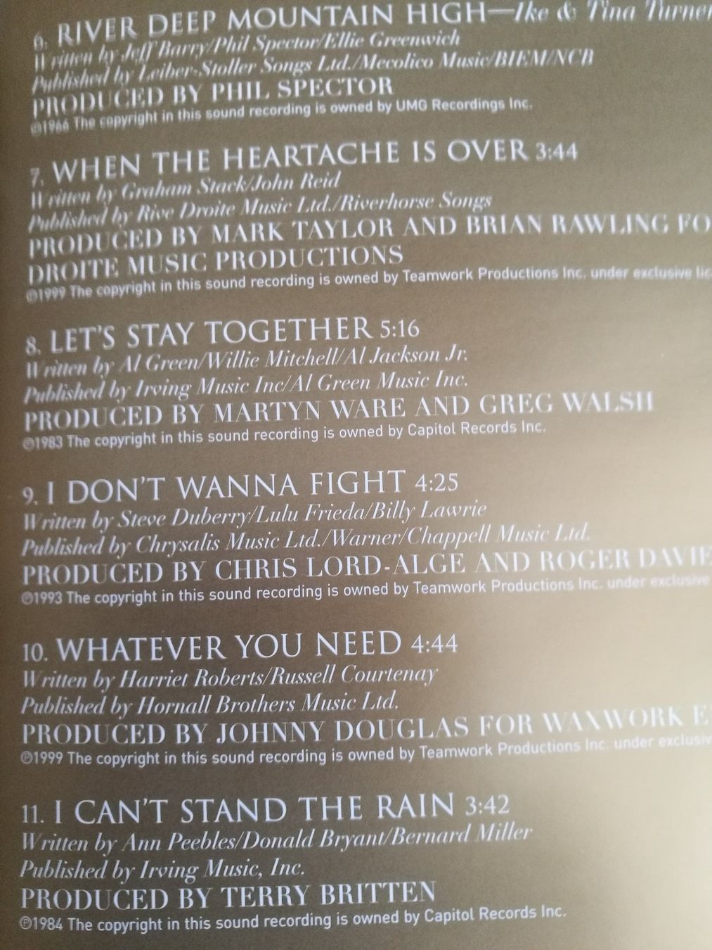 CD: Tina Turner 4 CDs – Nuovo (secondo la descrizione) da Horn venduto da sonjamenzi 4