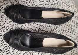 schwarze elegante High Heels Gr. 39 (fast neu)