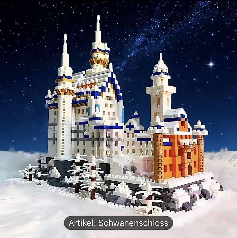 Kit di costruzioni: Modellbausatz Brixie-Style Schloss Schwanensee – Usato da Altenrhein venduto da marcow313 1