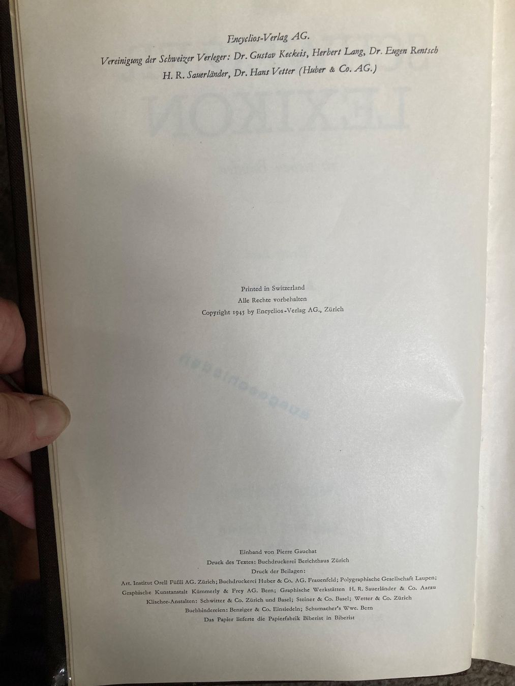 Bücher: Schweizer Lexikon (7 Bände) 1945 – Gebraucht aus Adliswil von tchest007 4