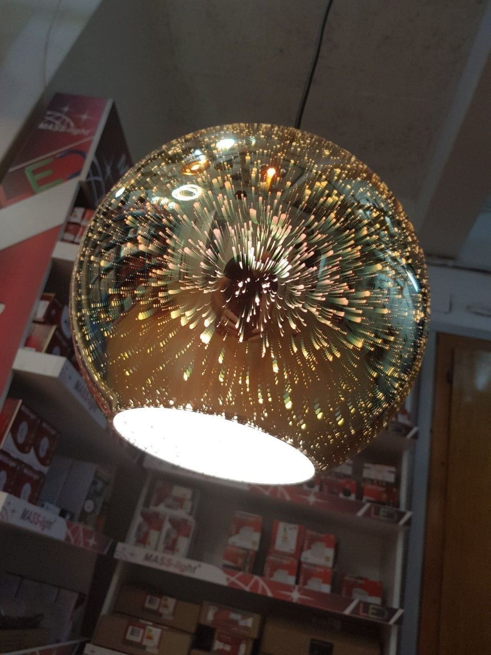Lampadari & plafoniere: HÄNGELAMPE 3D GLAS GOLD E27 – Nuovo e nell'imballaggio originale da Altendorf venduto da Anddus-light 5