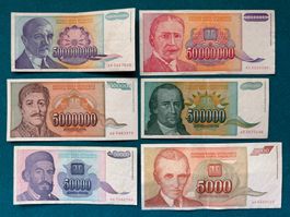 Belgrad 1993 - Jugoslawien - 555'555'000 Dinara