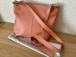 Séquoia sac bandoulière en cuir neuf avec dustbag