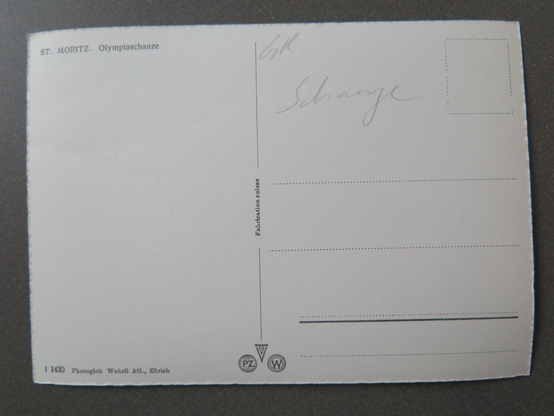 Cartes postales: ST. MORITZ - SCHANZE - OLYMPIASCHANZE – D'occasion à Wittenbach par lipasal 1