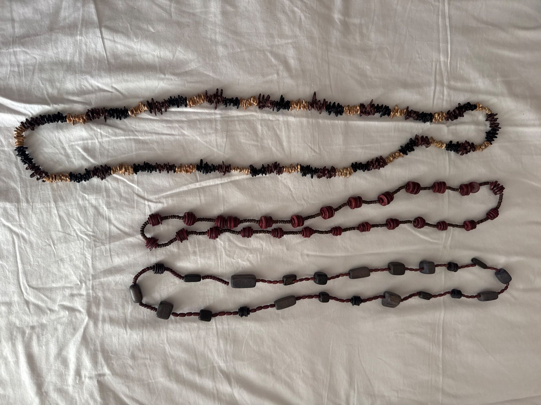 Altri gioielli: 3 Ketten Holzperlen - Modeschmuck Lot – Usato da Cham venduto da matap1