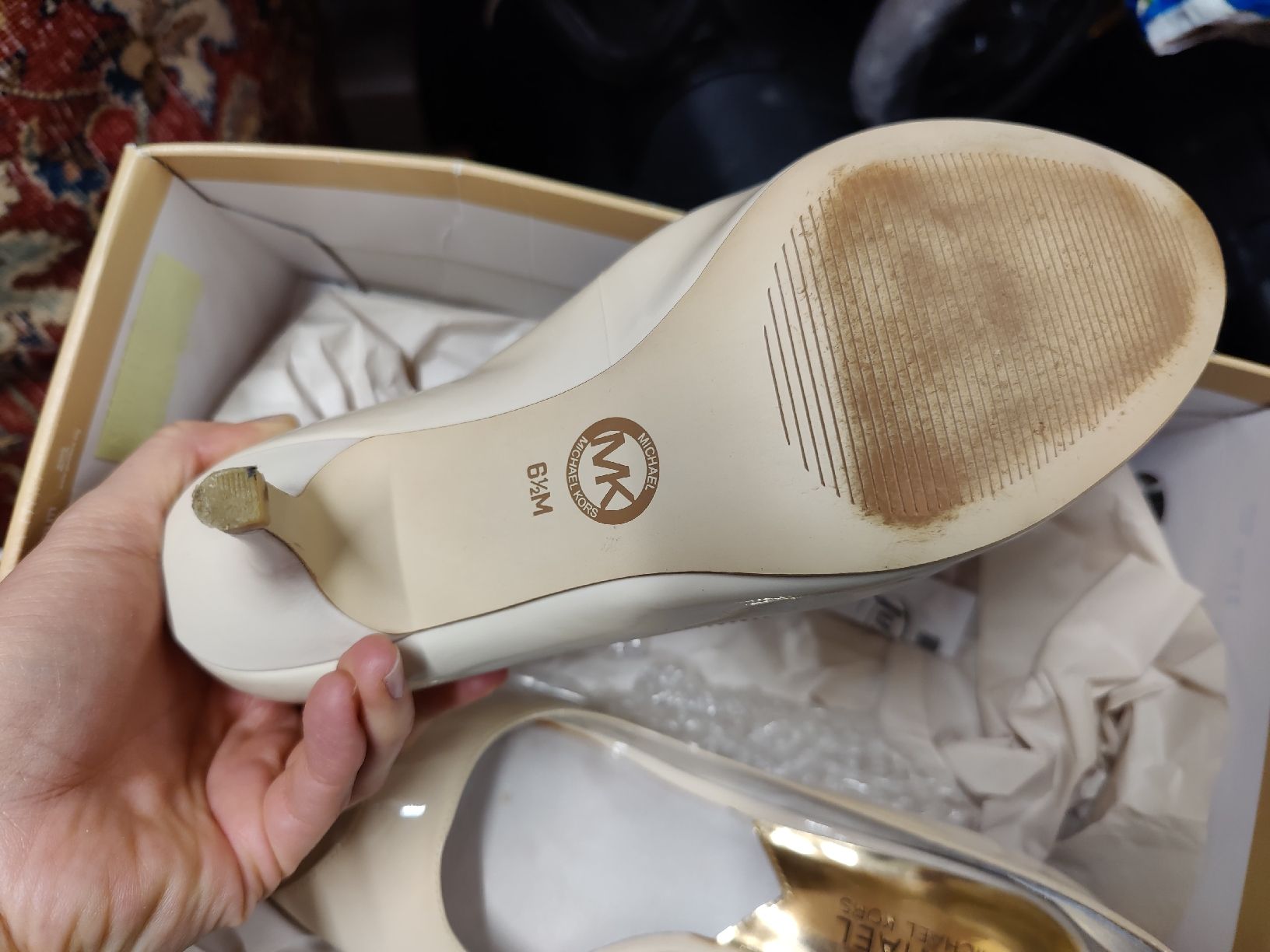 Michael Kors Damenschuhe: Michael Kors Pumps Gr. 37 Optic White Leder – Gebraucht aus Winterthur von Dobrinah 3