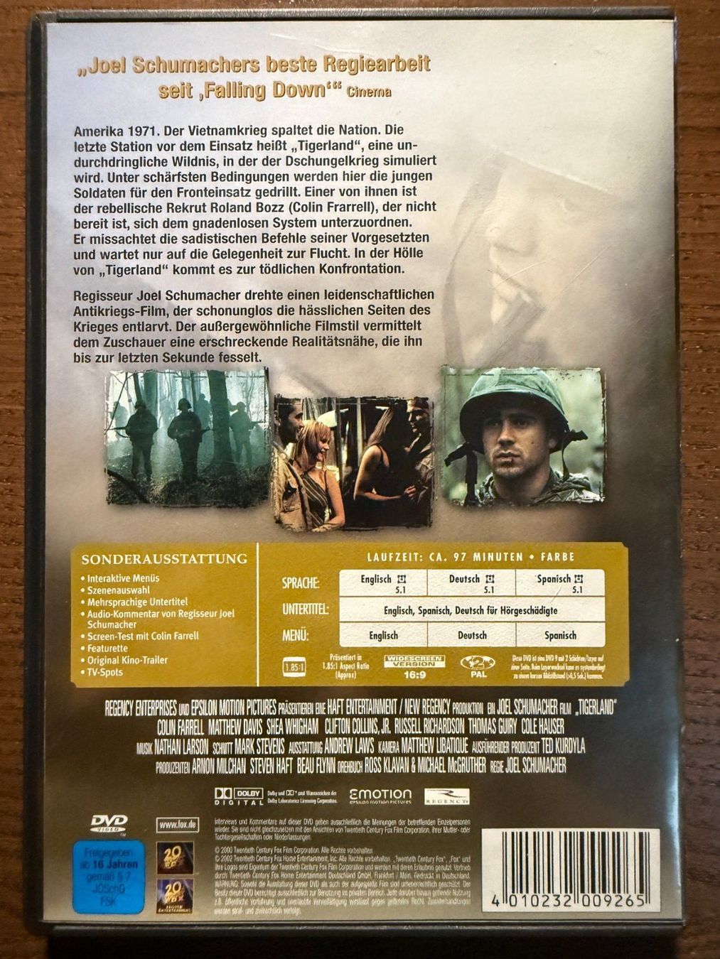 Tutti i DVDs: Tigerland – Usato da Zürich venduto da FilmFreunde 1