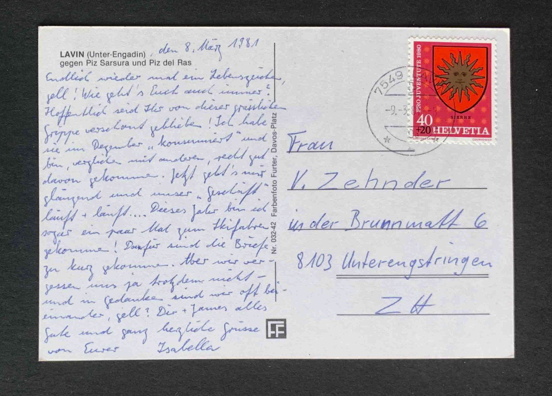 Cartes postales: AK Lavin Unter Engadin – D'occasion à Goldau par artelier1 1