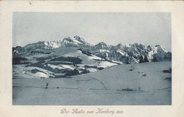 Der Säntis von Hemberg aus- Toggenburg- 1918