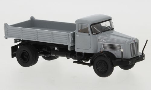 Brekina Modellbausätze & Standmodelle: 1:87 Büssing Commodore SAK Kipper, grau/schwarz, 1963 – Neu und originalverpackt aus Affoltern am Albis von Modellshop-8910
