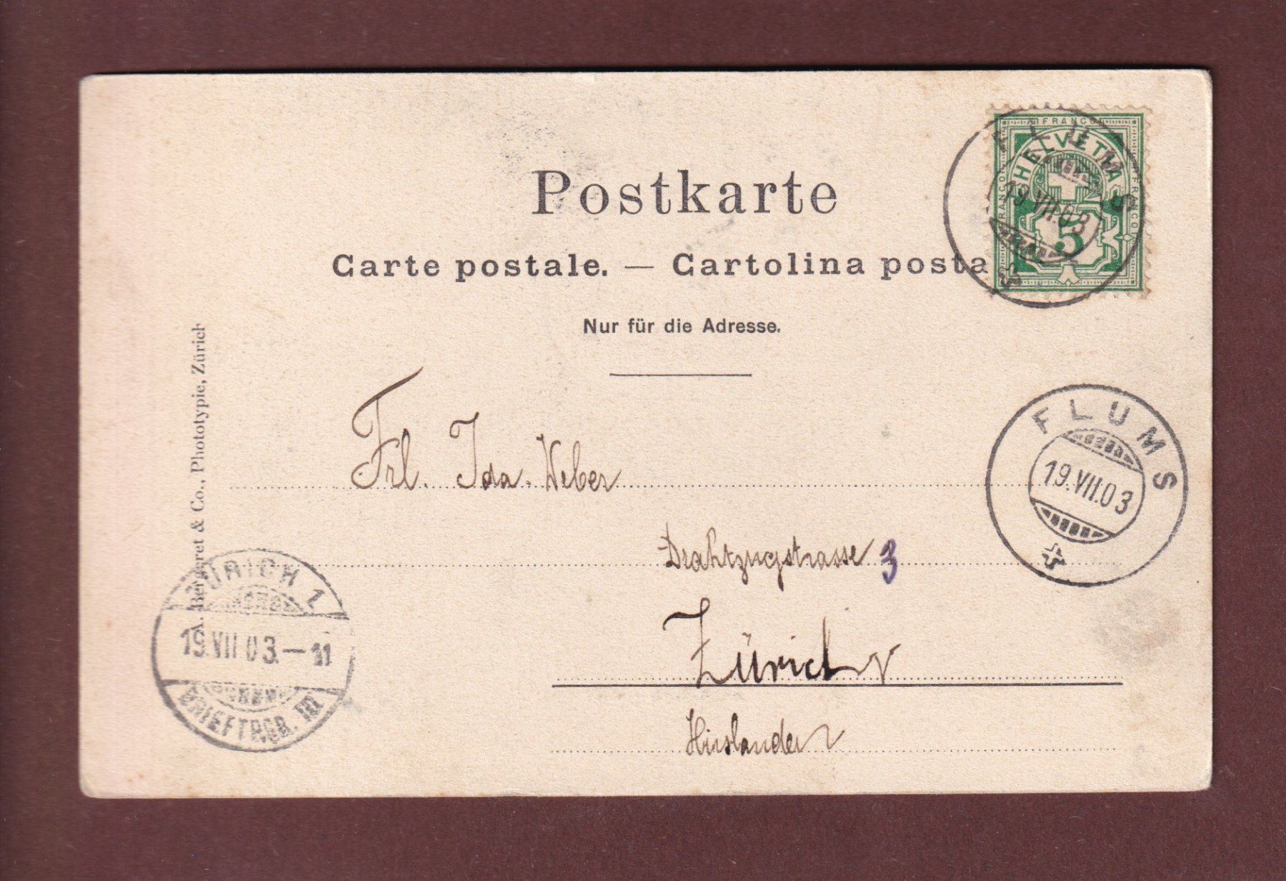 Cartoline postali: ALPHÜTTEN - SAASTAL - 1903 – Usato da Pully venduto da nicecards-shop 1