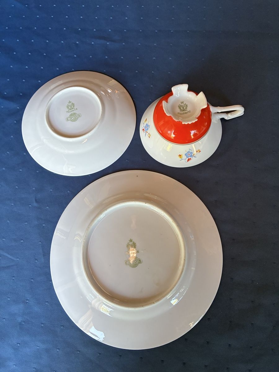 Tasses: Sammeltasse Tillowitz, Teegedeck – D'occasion à Dornach par Rosengarten 7