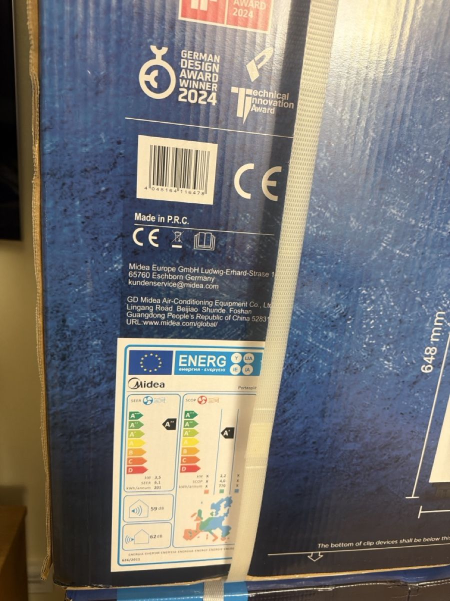 Midea Klimageräte: Midea Mobile Split Klimagerät neu in Originalverpackung – Neu (gemäss Beschreibung) aus Volketswil von eris2015 2