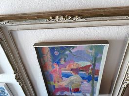 Bild mit Rahmen, Quadro con cornice, Tableau avec cadre