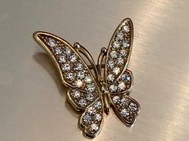 Broche papillon vintage, scintillant, parfait pour le pri...