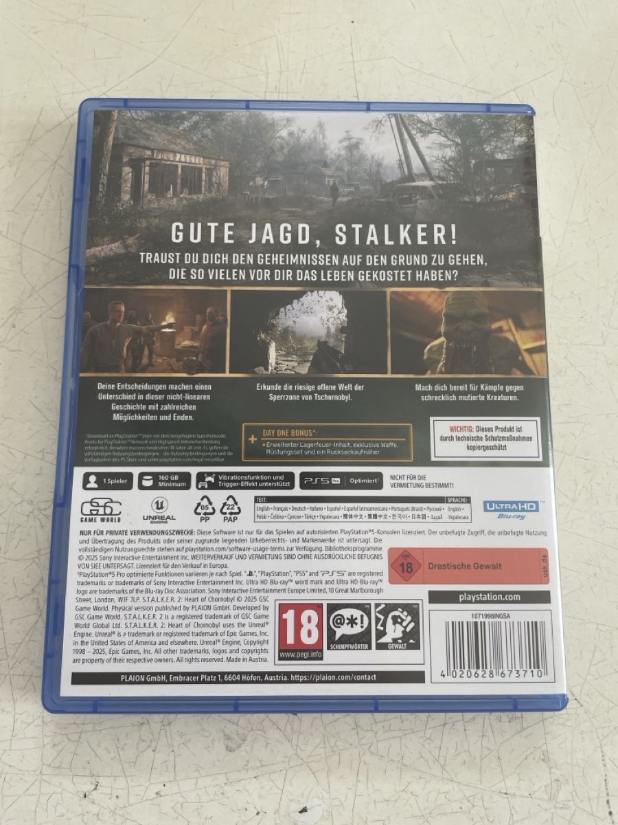 Sony Jeux: PS5 Spiel STALKER 2 / Day One Edition / Neu – Neuf (Voir description) à Oberwil BL par moneymaker1 2