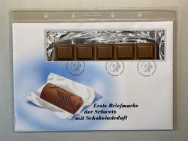 FDC Grossbrief Briefmarke mit Schokoladeduft 2001 ET