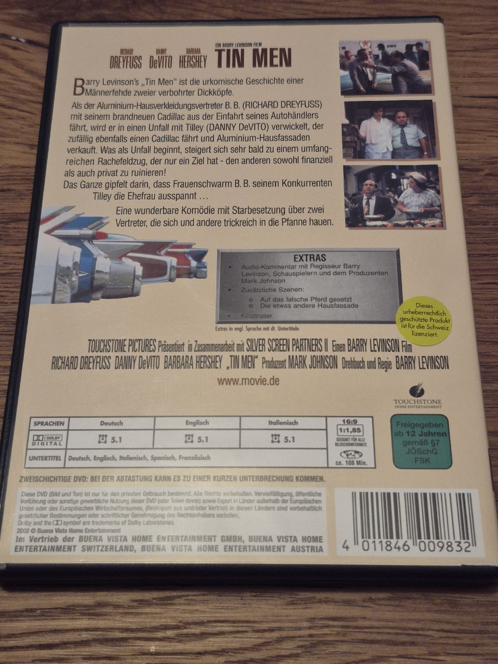 Tutti i DVDs: Tin Men - Danny DeVito, Richard Dreyfuss (DVD) – Usato da Oberembrach venduto da giu_7ksd 1