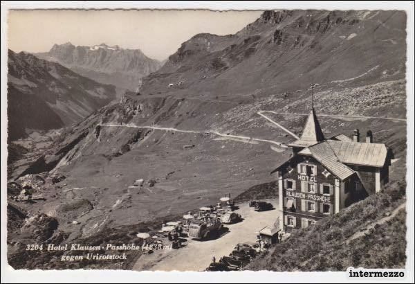 Cartoline postali: Klausenpass / Hotel Klausen Bus Postauto – Antico da Basel venduto da intermezzo12