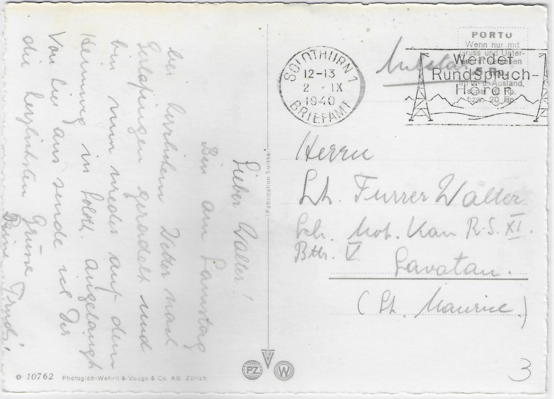 Cartoline postali: Solothurn - St. Ursenkathedrale mit – Usato da Ettingen venduto da Kartenplanet 1