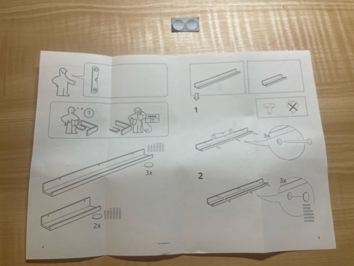 Ikea Scaffali: IKEA MOSSLANDA Bilderleiste 55 cm – Nuovo (secondo la descrizione) da Bürchen venduto da UeliMueli84 6