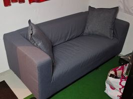 2er Sofa, grau