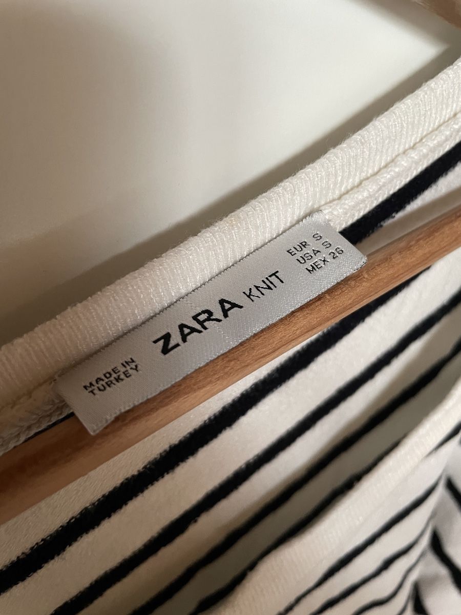 Zara Maglioni & Felpe: Pulli gestreift Viskose, Zara Gr. S – Usato da Münsingen venduto da Secondhand89 1