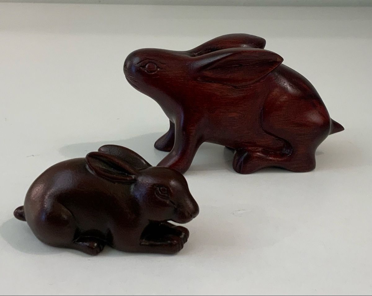 Statuette: Lot de 2 lapins – Usato da rolle venduto da Tontonjulot