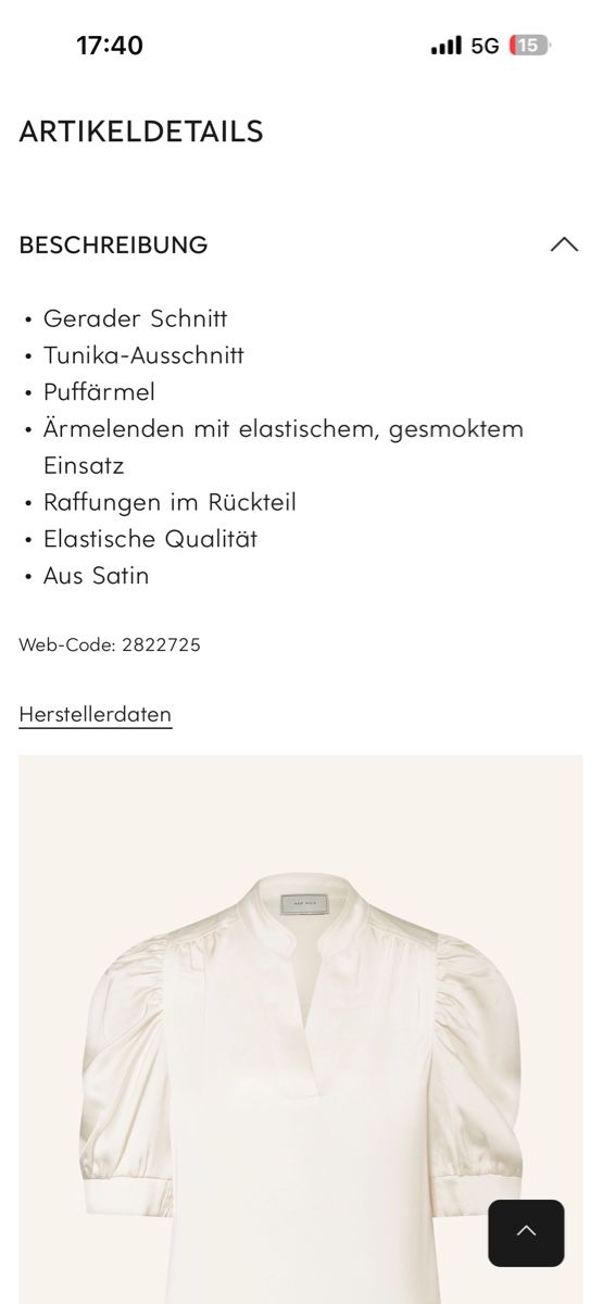 Camicette: Neo Noir Bluse Gr.36 – Nuovo (secondo la descrizione) da Winterthur venduto da Bilure 1