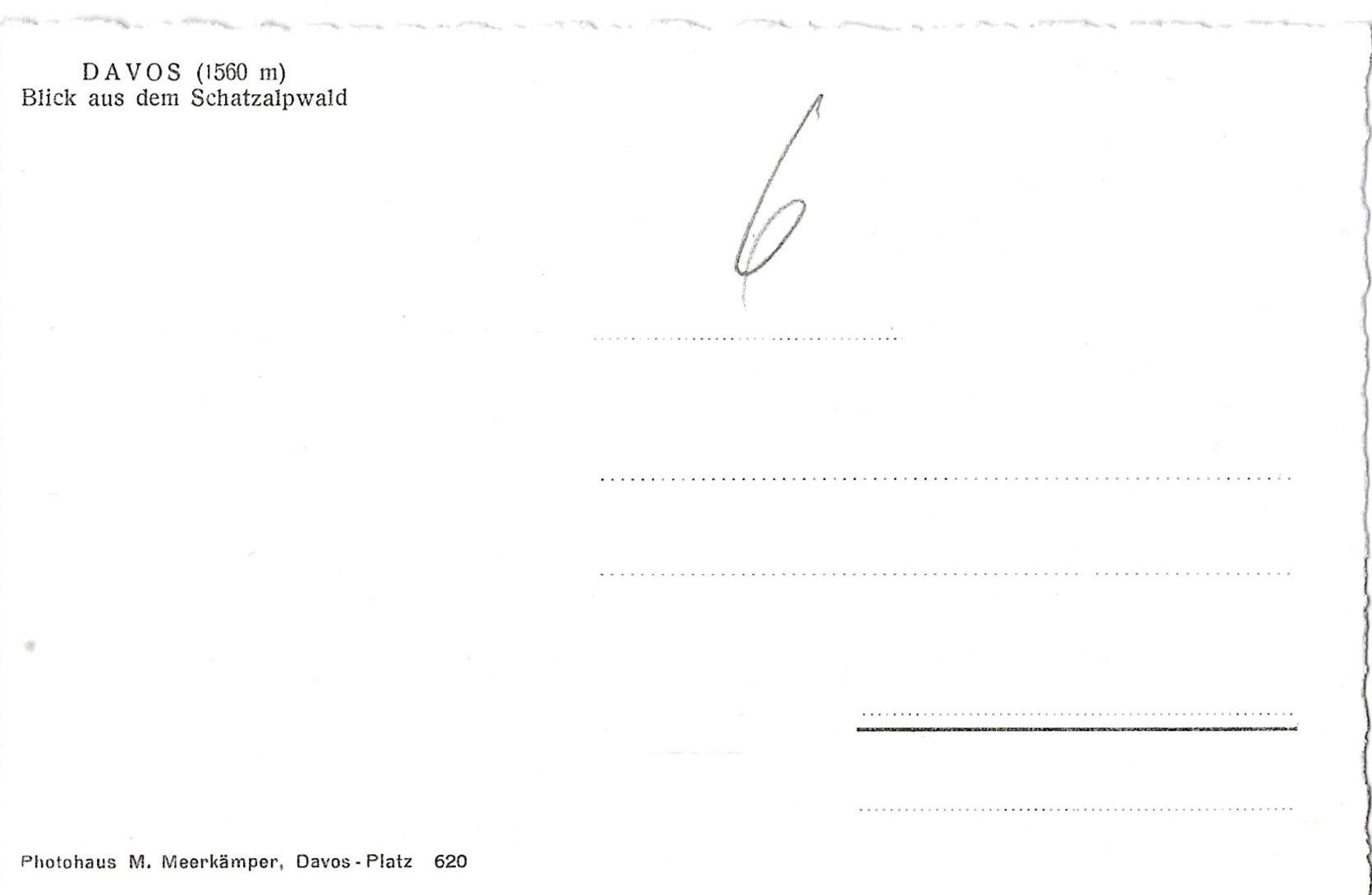 Cartoline postali: Gaberell, Davos im Winter – Usato da Frauenfeld venduto da Merk52 1