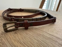 Comptoir des Cotonniers Designer-Gürtel Leder & Metall Gr.T1