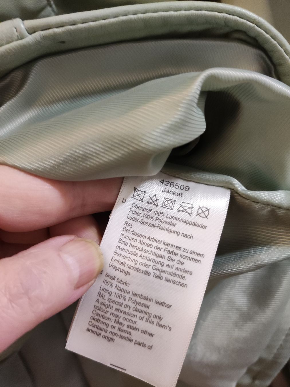 Jacken: Jacke Lammnappaleder hellgrün 44 – Neu und originalverpackt aus Münchenbuchsee von Cori1968 2
