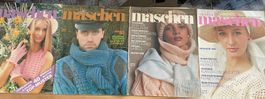 4 Hefte Modische Maschen 1989 mit Schnittmuster Anleitungen