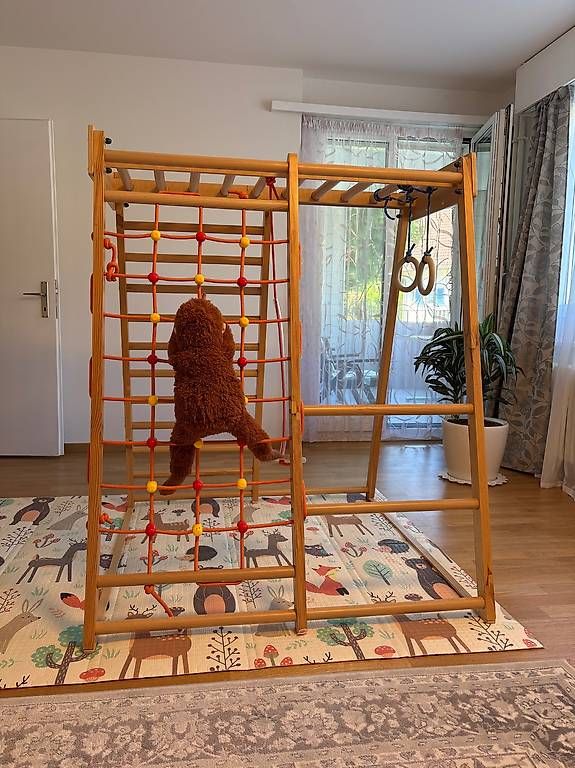 Pareti & prese d'arrampicata: RINAGYM Indoor Spielplatz aus Holz – Usato da Effretikon venduto da put_vf27 3