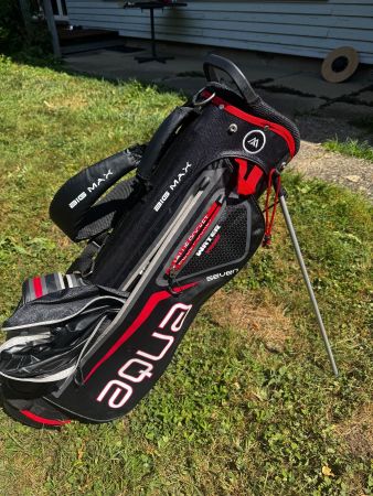 Big Max Aqua Seven Golf Bag schwarz guter Zustand