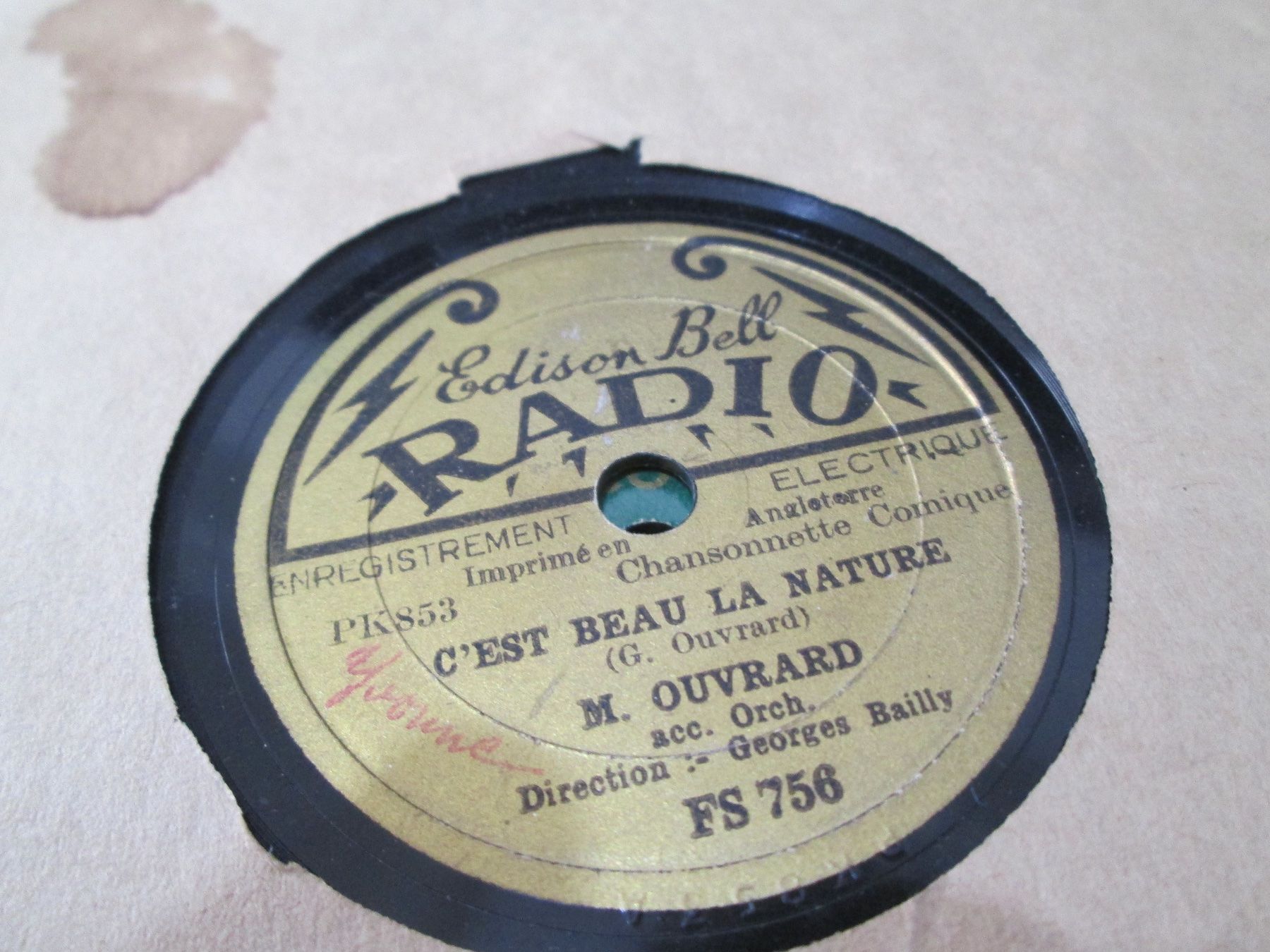 Schallplatten: DISQUES 78 TOURS – Gebraucht aus Lausanne von Leag 4