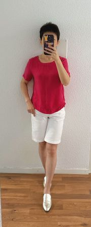 Neuwertig! Shirt Bluse Pink Sommer Hit Farbe Top Modern