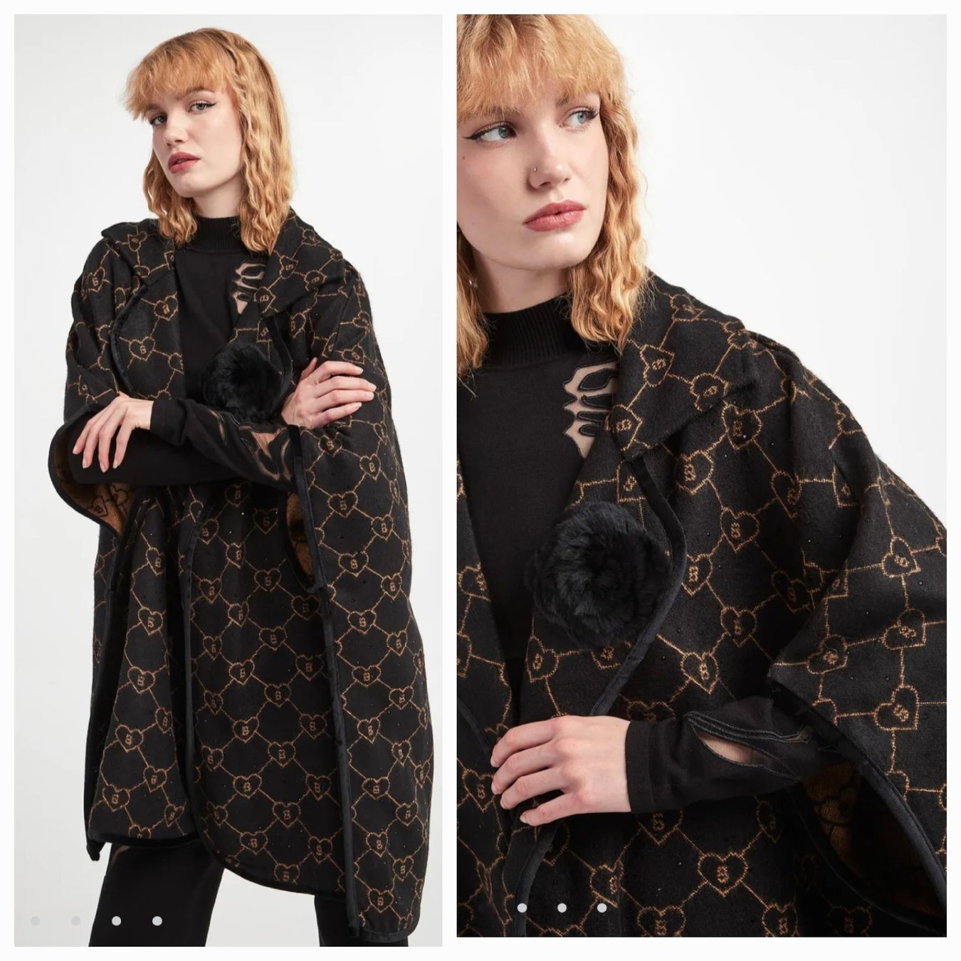 Jacken: Oversize-Poncho mit Strasssteinen – BLUGIRL – Neu (gemäss Beschreibung) aus Rorschacherberg von Olgamedved 7
